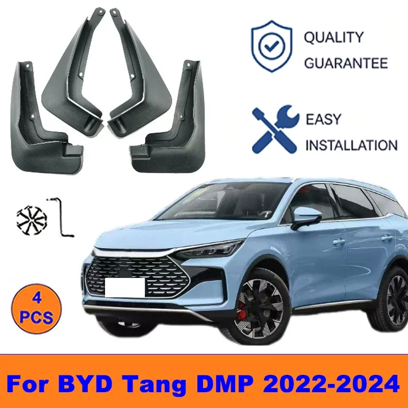 

4Pcs Mud Flaps For BYD Tang DMP 2022-2024 - Splash Guards Front&Rear Wheel Fender Mudguards Car Exterior Protection Accessories