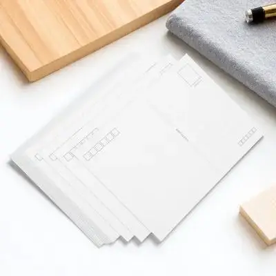 20枚の空白の白いポストカードカードストックDIY手作りグリーティング招待状結婚式ベビーシャワー空白のポストカード用