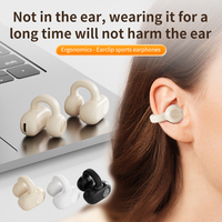Z28 Wireless Earphones V5.3 Non In Ear OWS Ear Clip Touch Open Single Ear Universal Sports Bluetooth Earphones