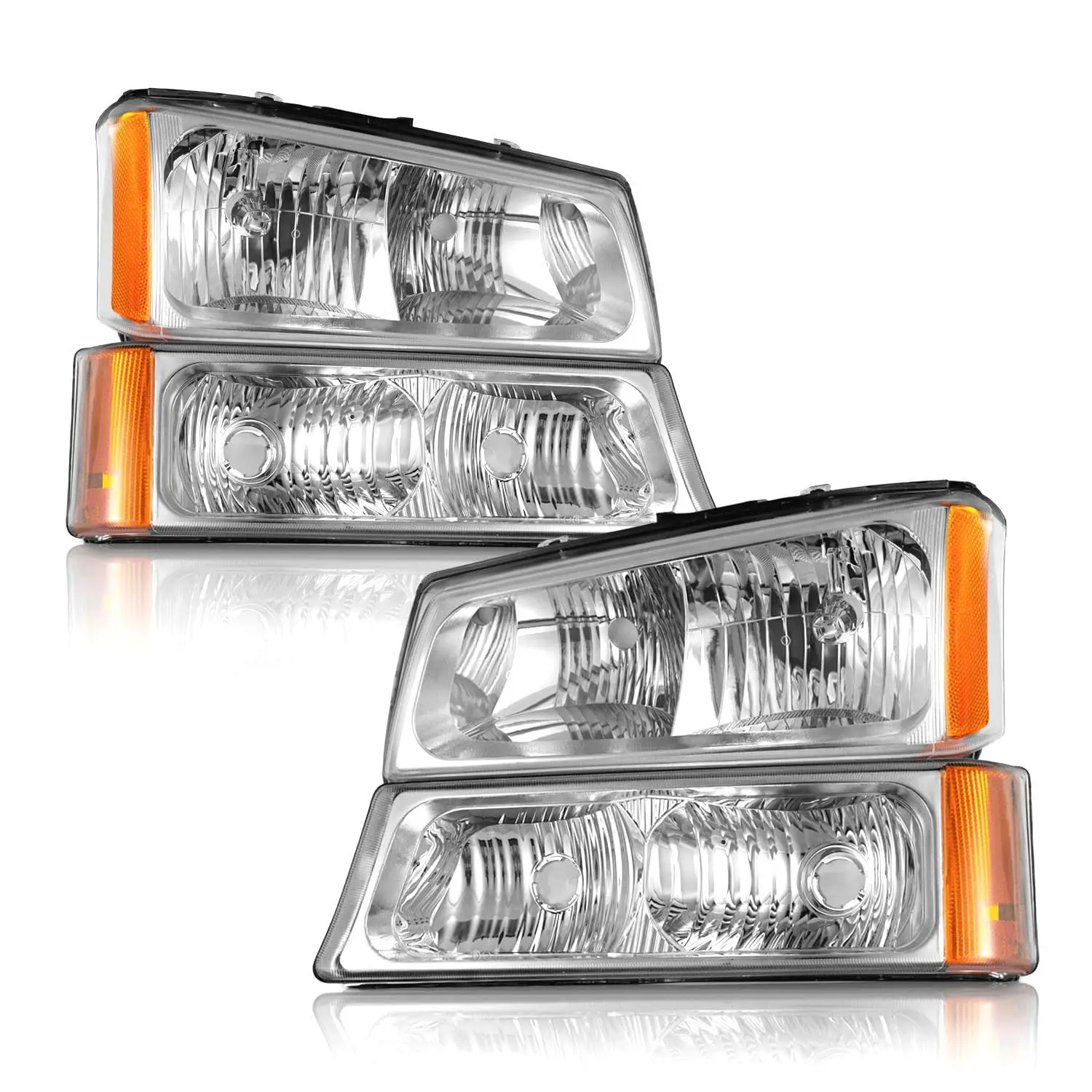 ee-Headlight Assembly for Chevy Colorado GMC Canyon 2004-2012  OEM Replacement Halogen Reflector Passenger Side Pair DOT SAE