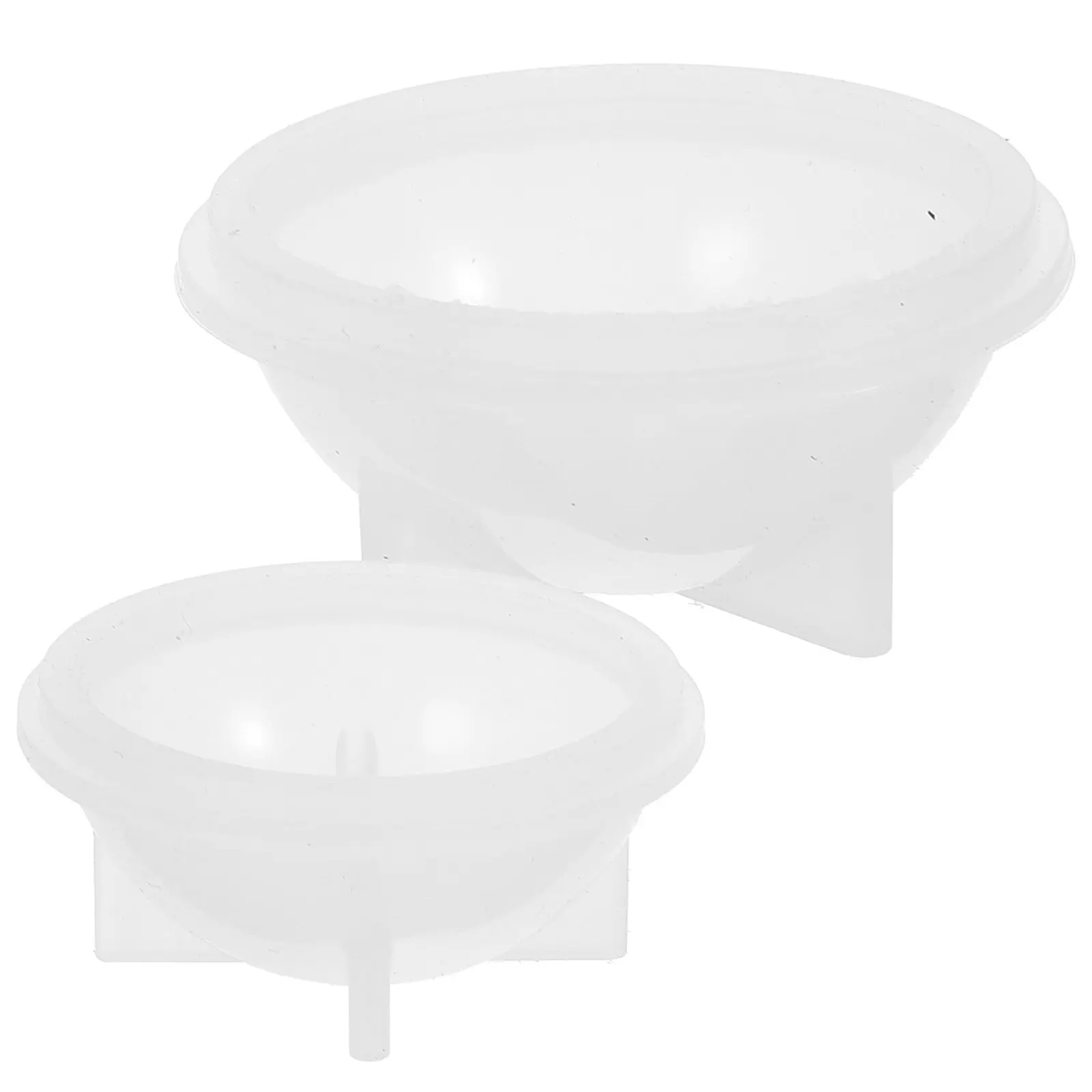 2Pcs Silicone Soak Bowls Small Wax Spoon Cleaning Tool Wax Seal Spoon Cleaner Multi Function Bowls Silicone Bowl