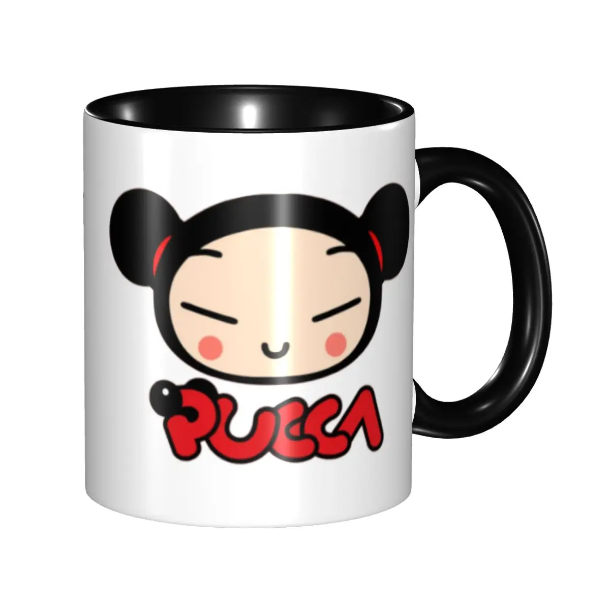 

Animation Anime Pucca And Garu Coffee Mug DIY Personalized Ceramic Mug Creative Gift