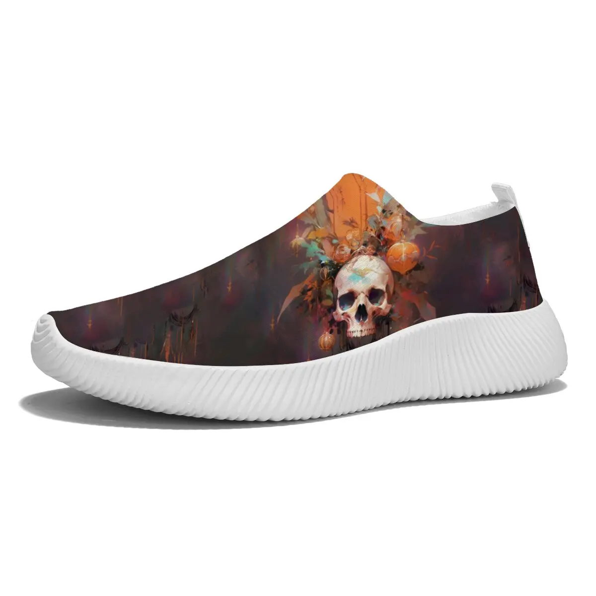 Fashionable and Breathable Summer Mesh Lightweight Mother Shoes Slip on Flat Casual Non Slip Sports Vulcanized Shoes for Women