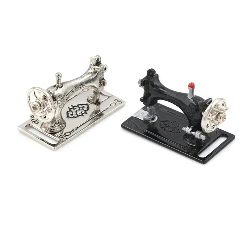 1/12 Dollhouse Miniature Metal Sewing Machine Model 3.5cm Length Home Room Scene Decor Accessories