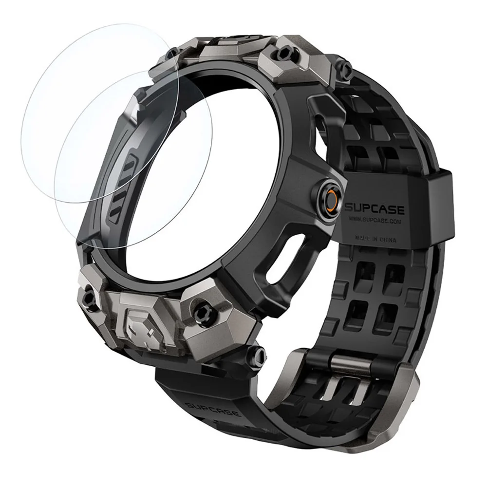 SUPCASE For Samsung Galaxy Watch 8 Classic Case 46mm 2025 UB Ore Wytrzymałe sportowe etui na zegarek z paskiem i 2 szt. folii oc — zdjęcie produktu 7