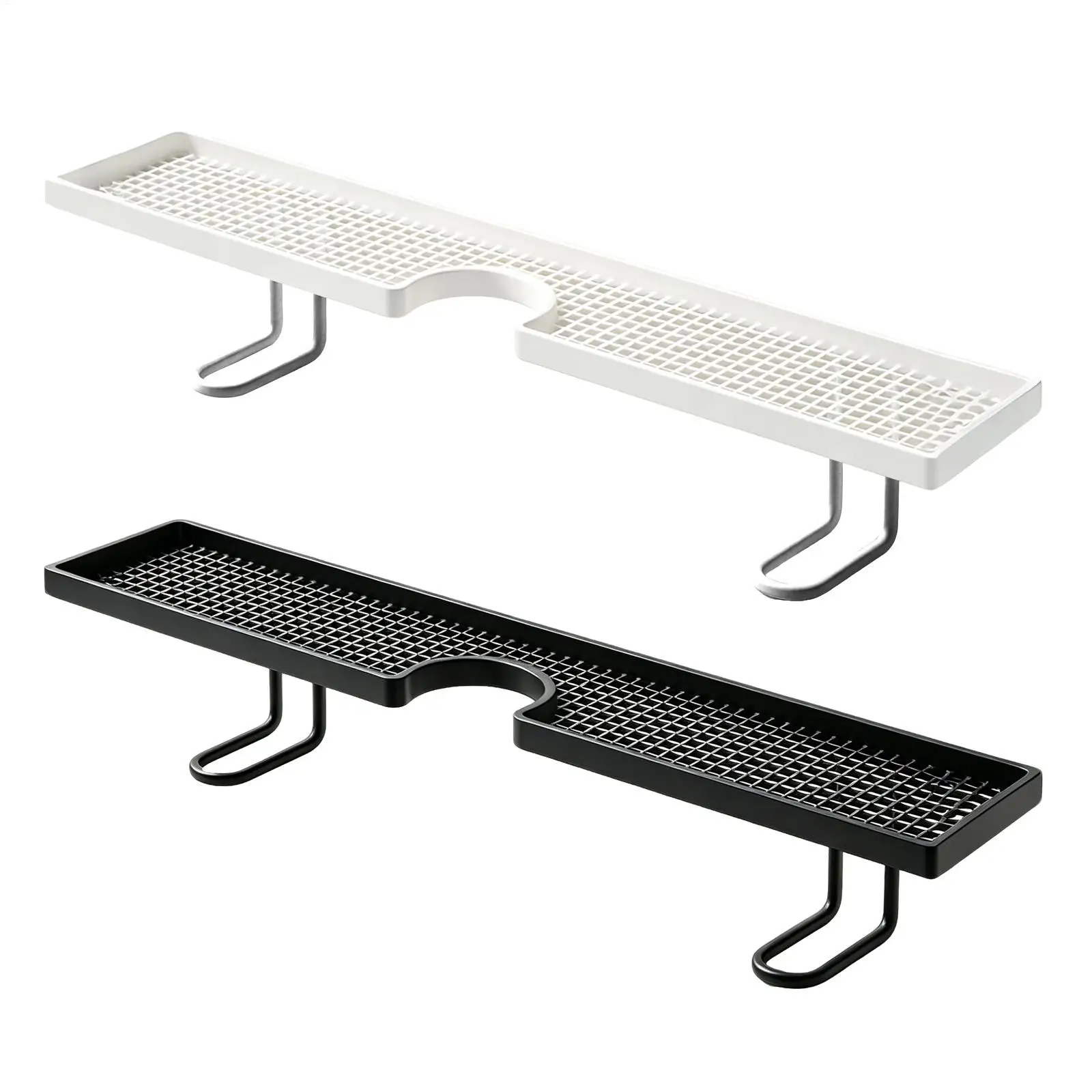Sink Organizer Bathroom No Drilling Floating Easy Drainage Display Rack Bathroom Counter Shelves for Countertop Counter Home