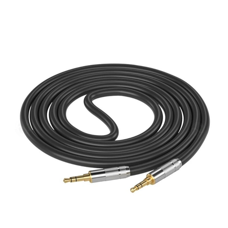 Flexible 3.5mm to 3.5mm Auditory Cable With Connectors Enhances Sound In Tablets And Speakers Phones