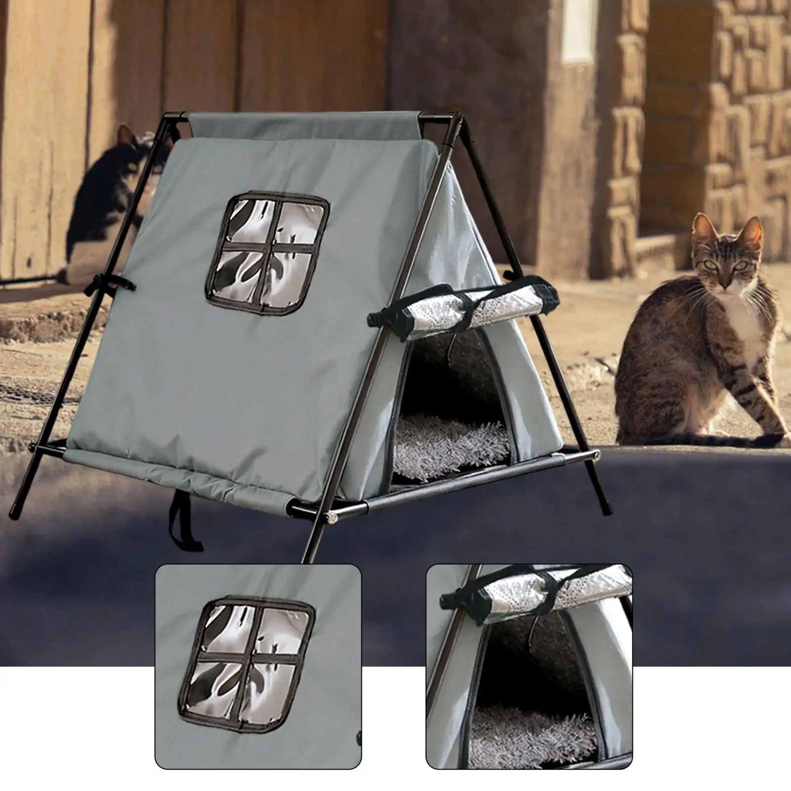 Thumbnail 4 - #20 Latest Enclosed Cat Cave Beds Offers