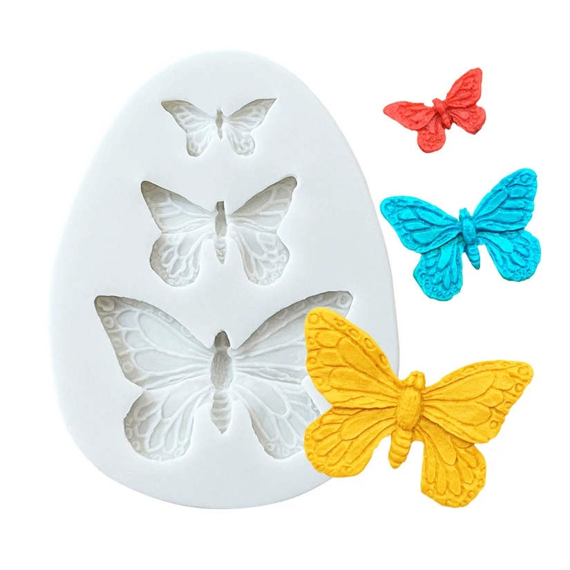 Butterfly Silicone Cake Baking Mold Sugarcraft Chocolate Cupcake Resin Tools Fondant Decorating Tools