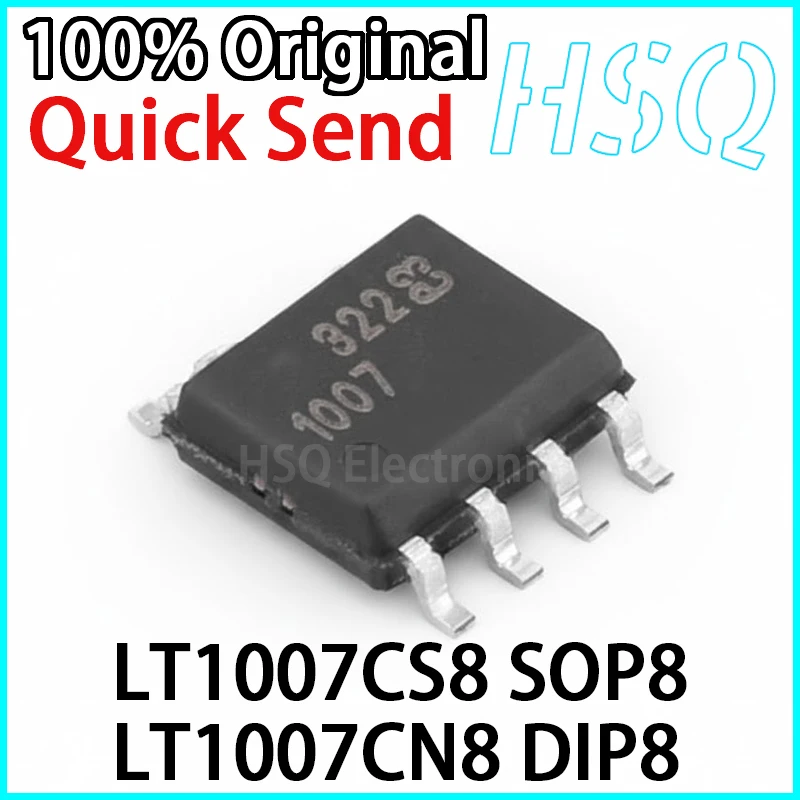 1PCS New LT1007CS8 SOP8 LT1007CN8 DIP8 Precision Single Transport Chip in Stock