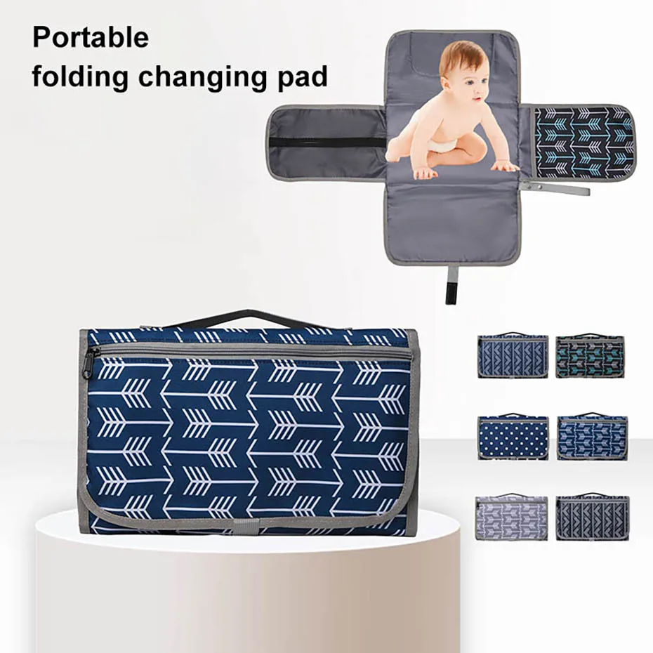 New Arrival Portable Diaper Changing Pad & Mommy Bag Foldable Washable Waterproof Mattress Changing Pad Travel Pad Diaper Bag