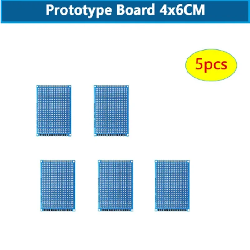 5/10PCS PCB Board Prototype Board Blue 3x7cm 4x6cm 5x7cm 7x9cm Double Sided Circuit Boards DIY Electronic Kit