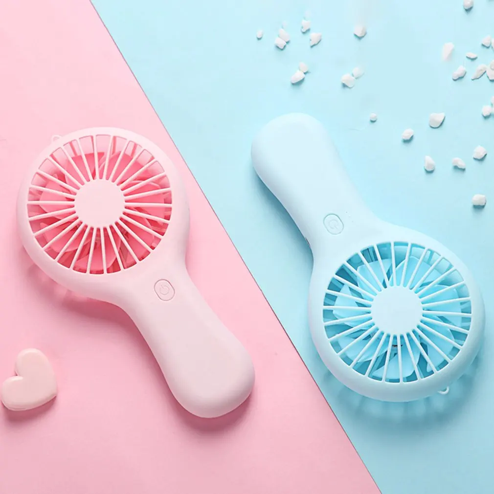 USB Mini Wind Power Handheld Fan Convenient And Ultra-quiet Fan High Quality Portable Student Office Cute Small Cooling Fans