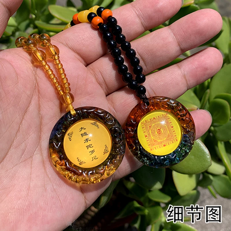 2PCS GOOD Buddhist suppliy Greco-Buddhist pocket efficacious Mascot Buddhism Mah pratisra bodhisattva Mantra  Amulet