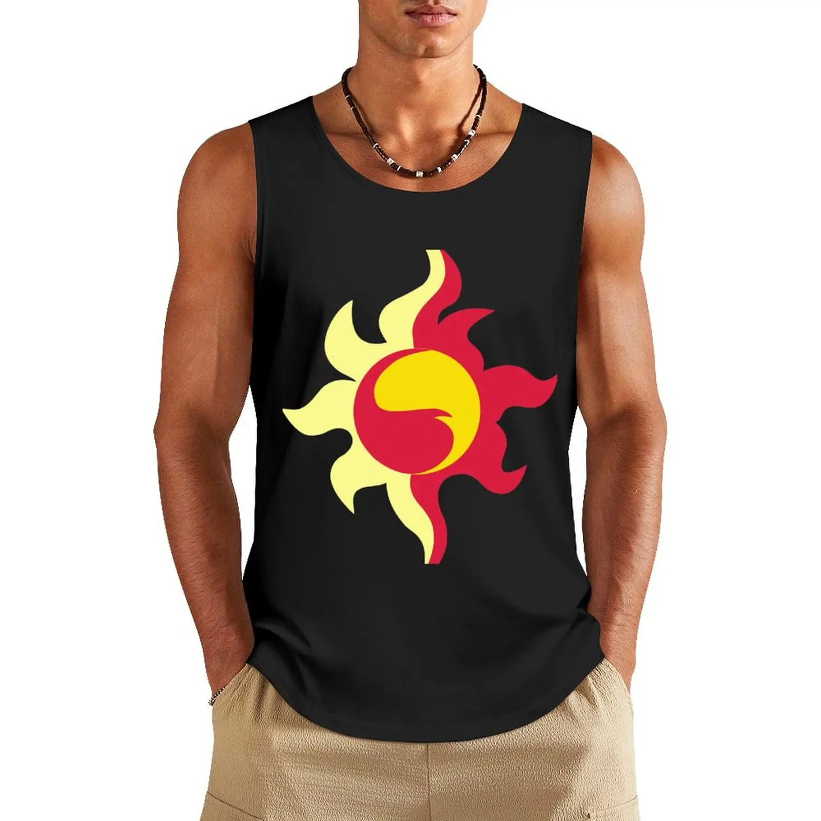 Sunset Shimmer Tank Top Man gym clothes bodybuilding t shirt