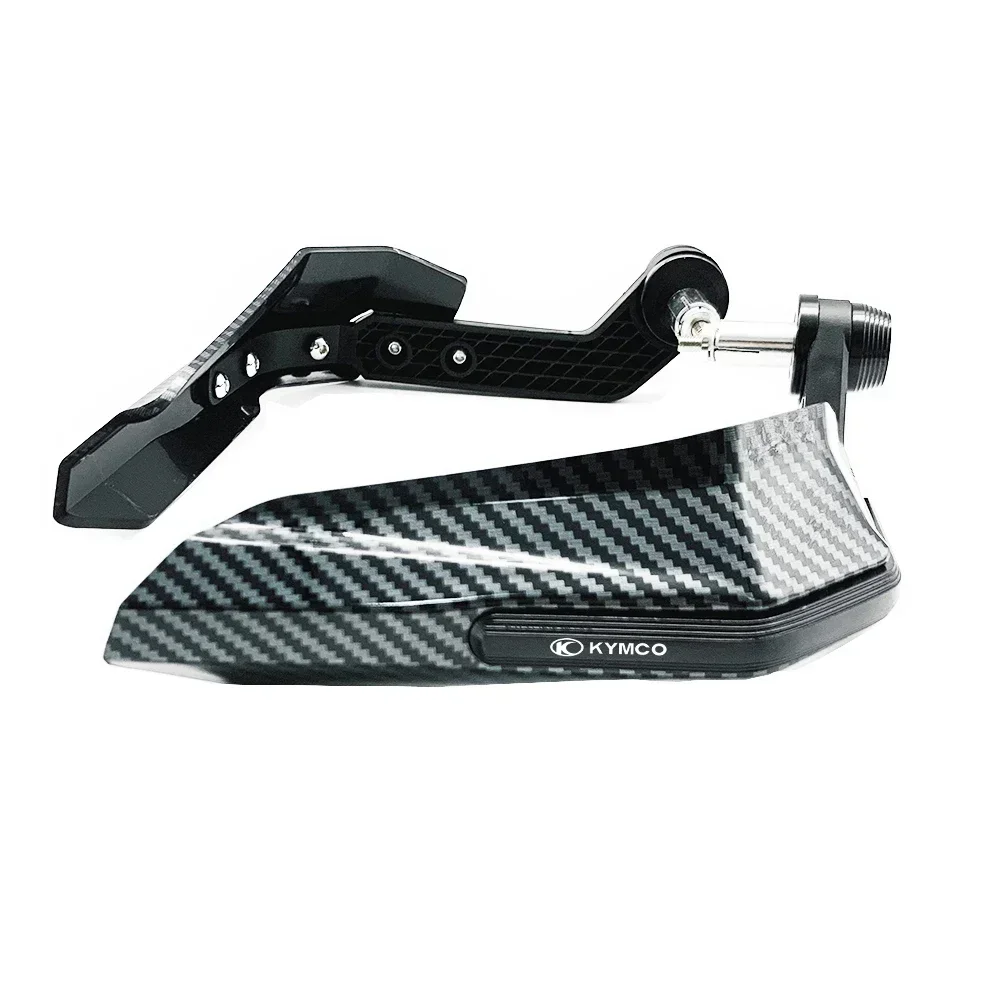 For KYMCO XCITING 125 250 300 350 400 500 Carbon fiber pattern Handle bar Grips End Brake Clutch Lever Protection Windproof