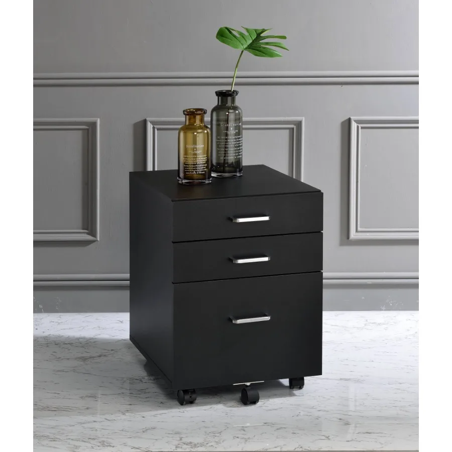 

Tennos Black Chrome Finish Cabinet