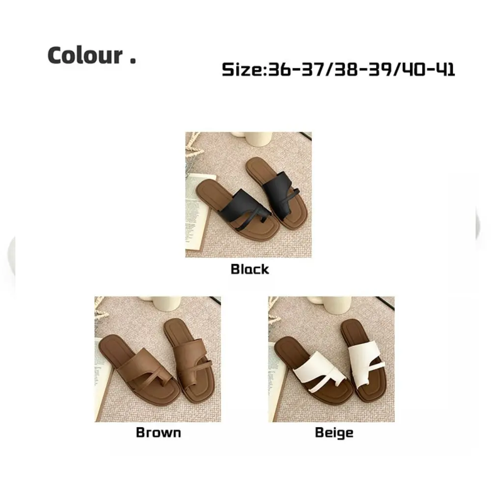 صنادل ريترو PU سهلة الارتداء، صنادل صيفية مضادة للانزلاق، شباشب متعرجة في الهواء الطلق