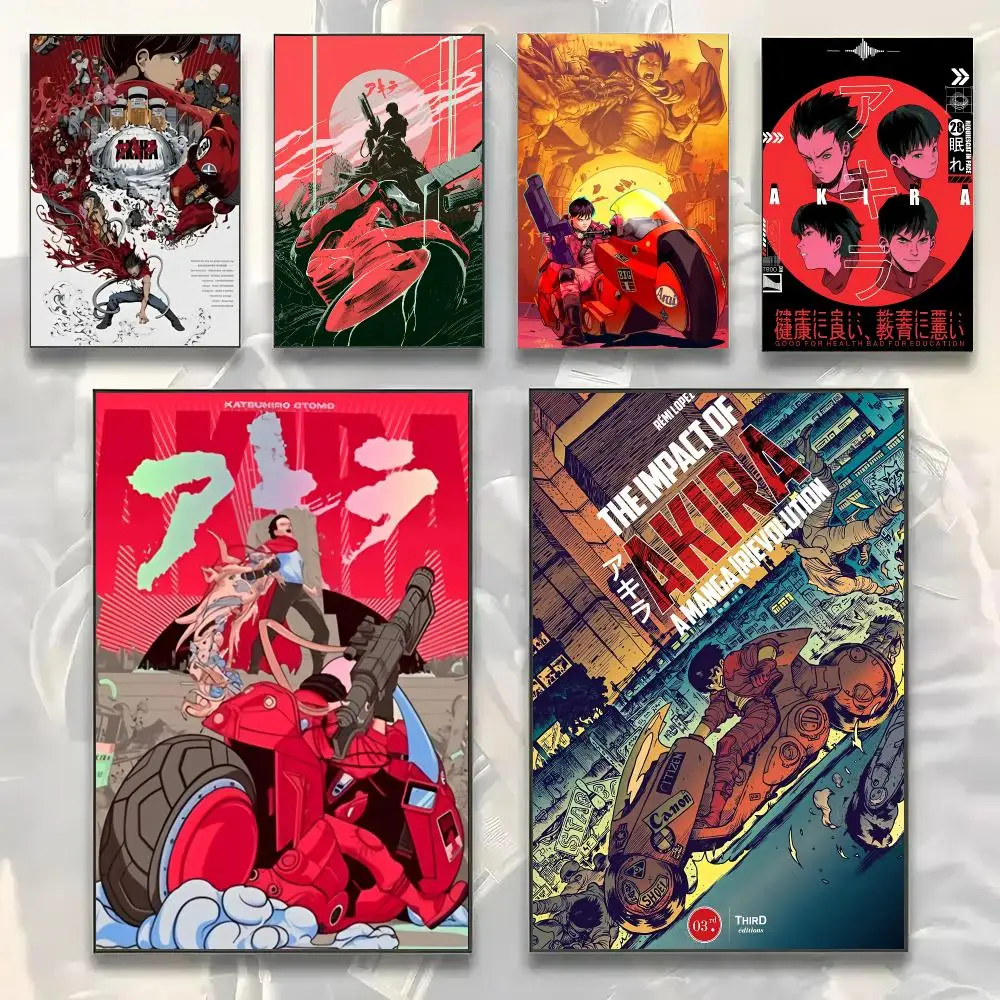 Cyberpunk Anime A-Akira Painting Calligraphy Modern Canvas Wall Art Prints for Living Room Decor | Wall Decals
