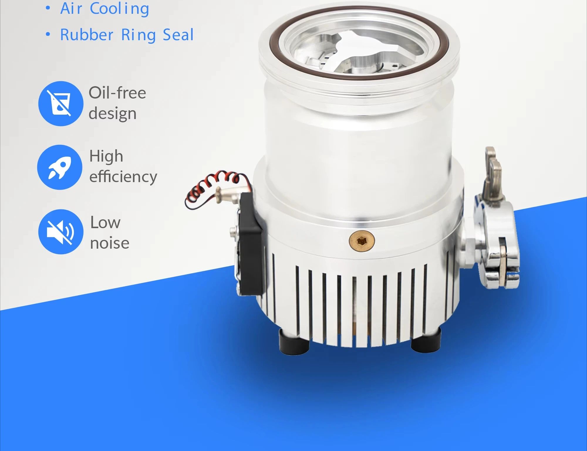 فراغ عالي 80L/S سرعة الضخ مختبر نظيف فراغ الشحوم مشحم توربو مضخة فراغ الجزيئية