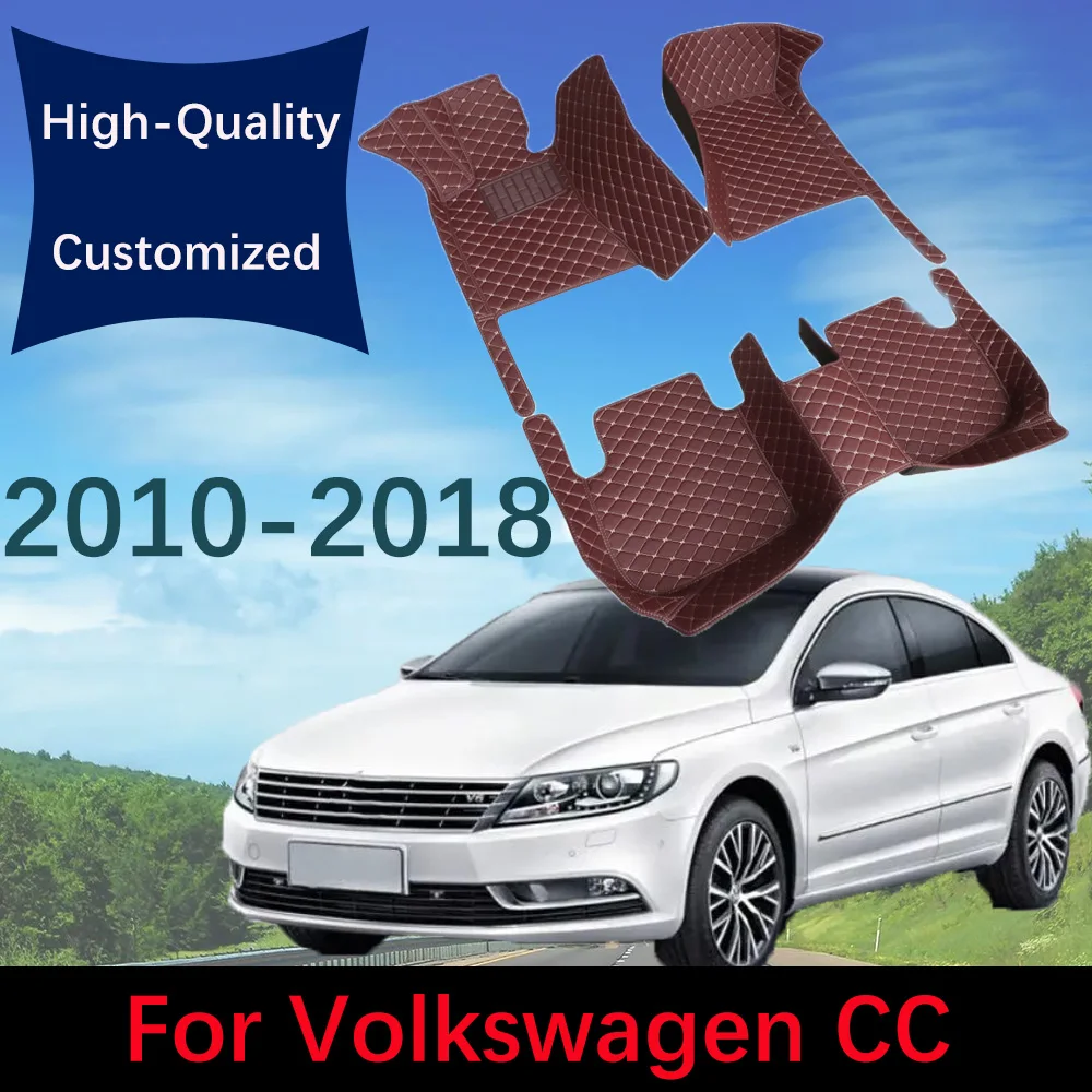 

Кожаные автомобильные коврики на заказ для VW Volkswagen CC 2010 2012 2013 2014 2016 2017