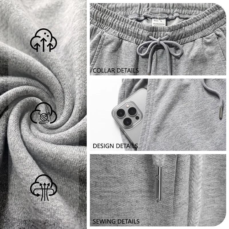New Autumn Men's Solid-color Fitness Pants, Trousers, Slim-fitting Leggings, Casual Pants