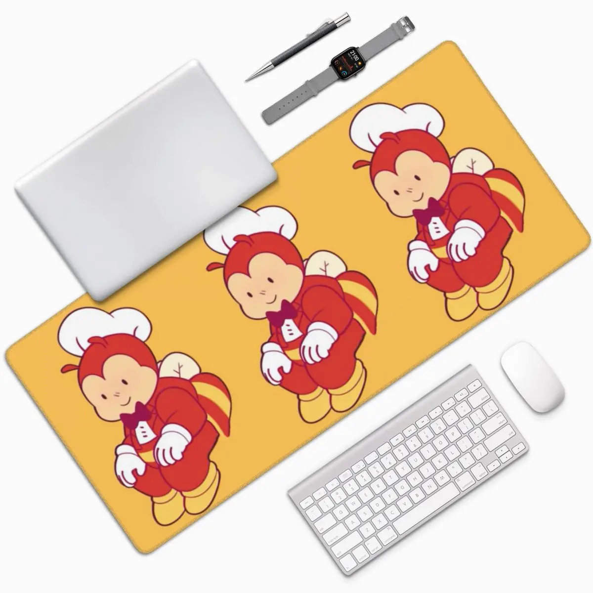 

Jollibee Large Mouse Pad Computer Keyboard Mouse Mat Gaming PC Laptop Desk Mat Office Accessories Table Mats