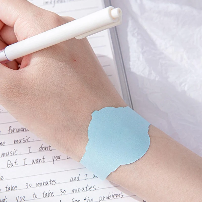 Alarm Clock Bracelet Sticky Note Pads To Do List Paper Wrist Watch Shape Sticky Reminder Adhesive Tearable Sticky