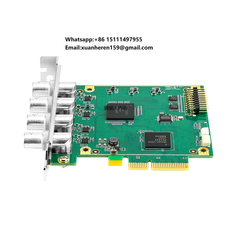 

4 Channel PCIe 4U 3G SDI SDK Support Webcasting Live Streaming Video 4 SDI Capture Card