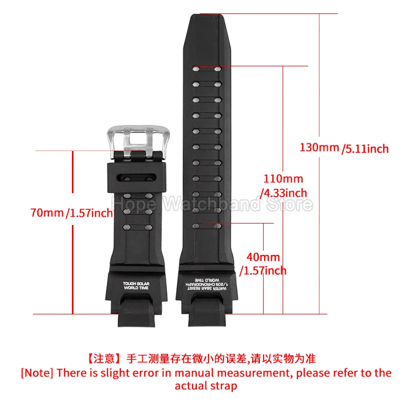 لـ Casio GRAVITY MASTER GA1000/1100/1200 GW4000 حزام داكن-أحمر برتقالي أزرق حجم خاص حزام ساعة من الراتنج بلمسة نهائية كاشطة