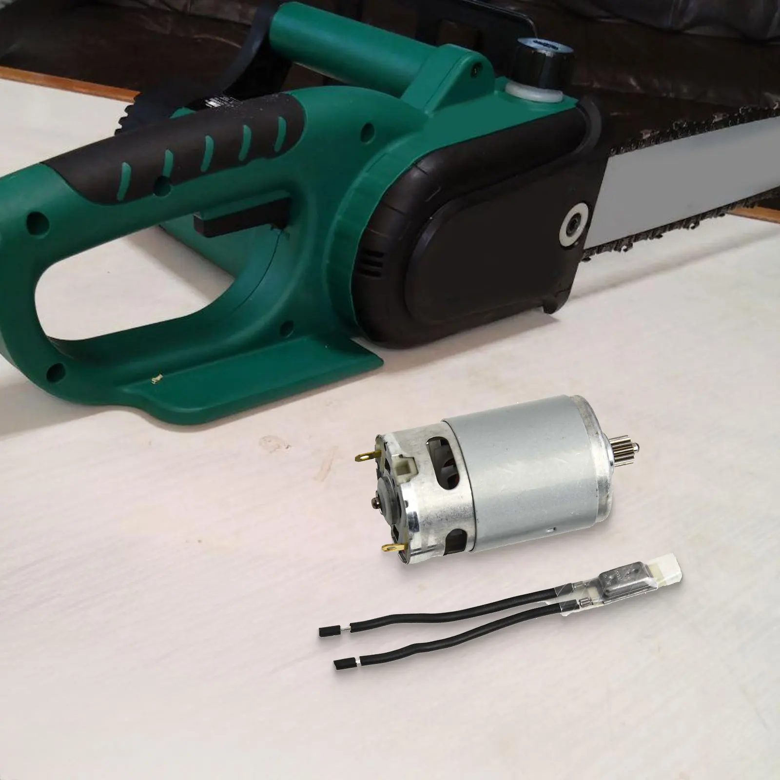 Brushed Motor RS550 Rated 21V DC for Use with For 4/6 inch Cordless For Mini Chainsaw Replacement and Maintenance