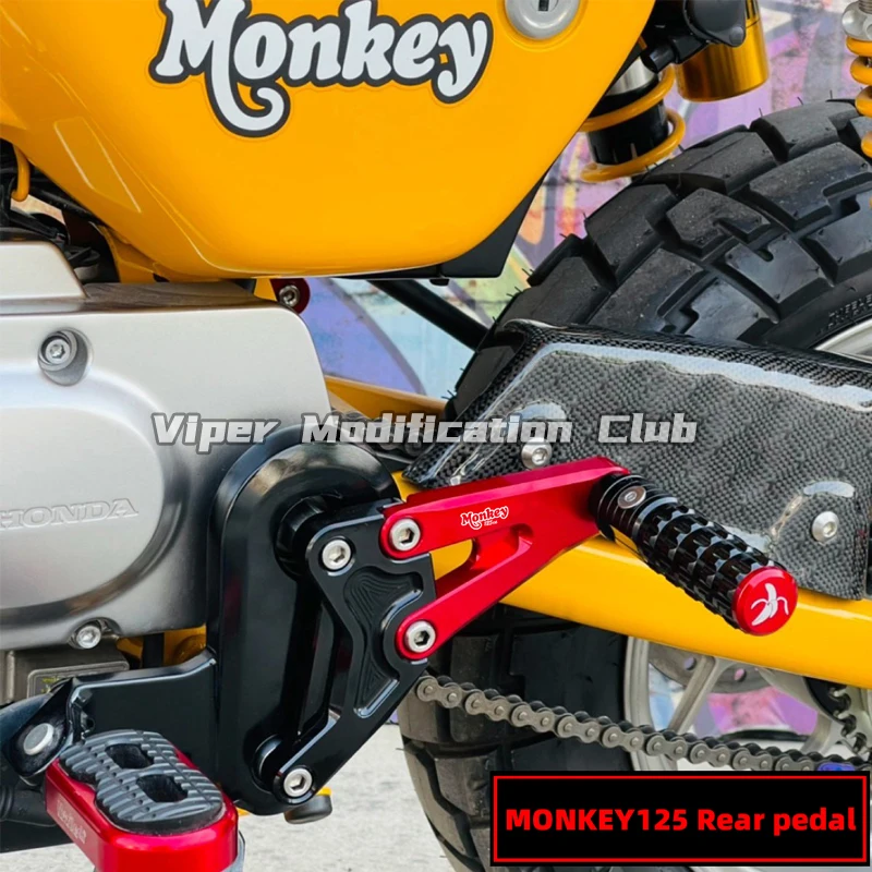 Suitable for Honda monkey125 aluminum alloy rear footrest monkey 125 footrest 2018 2019 2020 2021 2023 2024