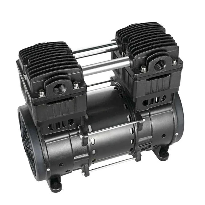 High quality oilless vacuum pump HC1500A2 600w de-tal Oilfree Air Compressor Silent Pump Head