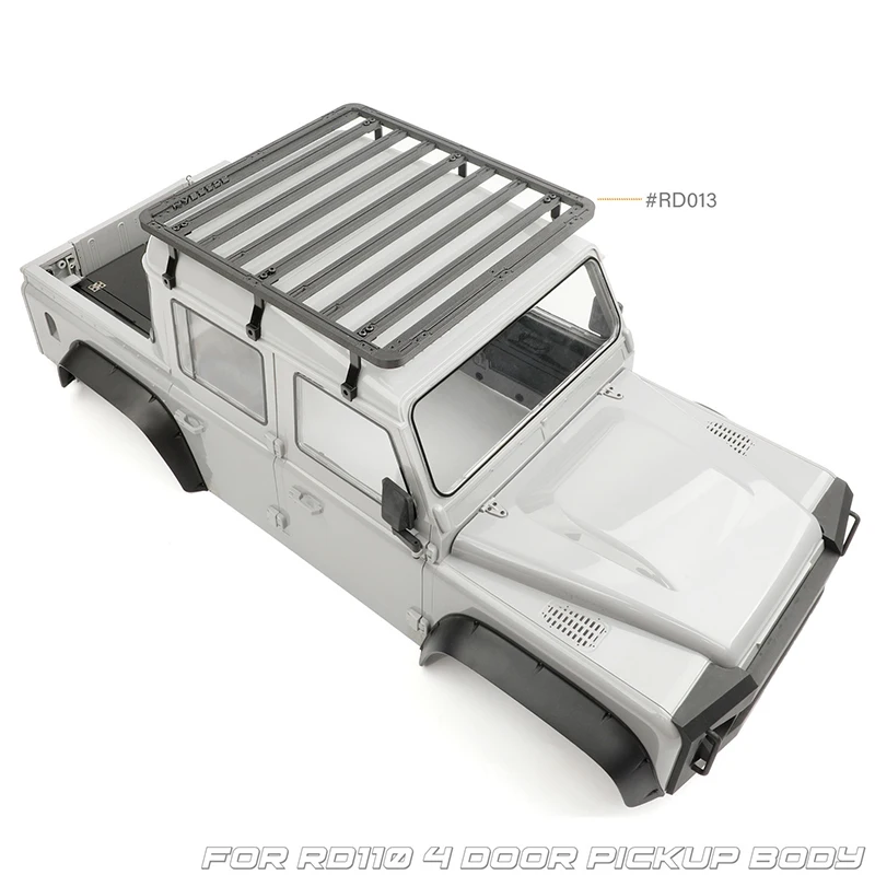313mm/324mm Wheelbase Roof Rack Multi-function Loading Platform for 1/10 RC Crawler Car Traxxas 4 Door Pickup Truck Casing Parts