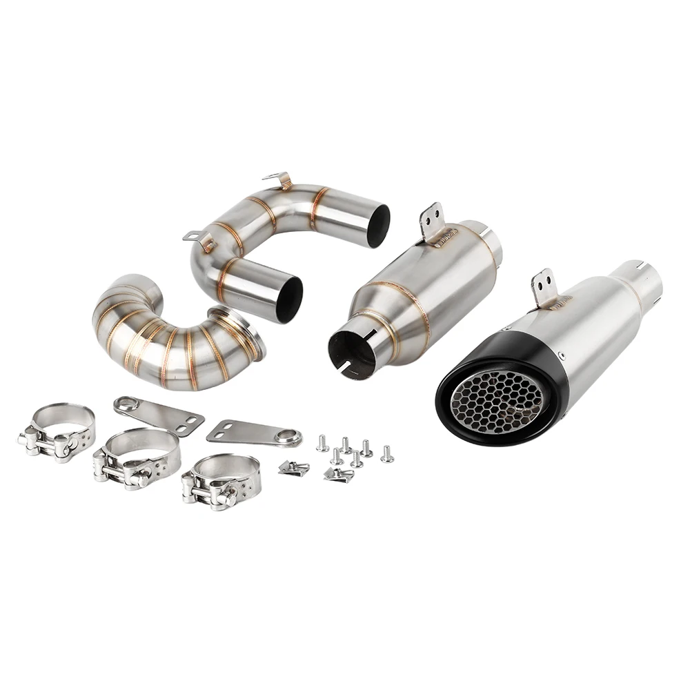 Silenciador de Escape para motocicleta For Ducati Panigale V2020 PanigaleV2 con tubo de conexión sin cordones2020-2024