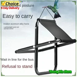 Outdoor Portable Folding Chair Fishing Stool Travel Camping Magza Ultra Light Queue Subway Folding Pocket Stool