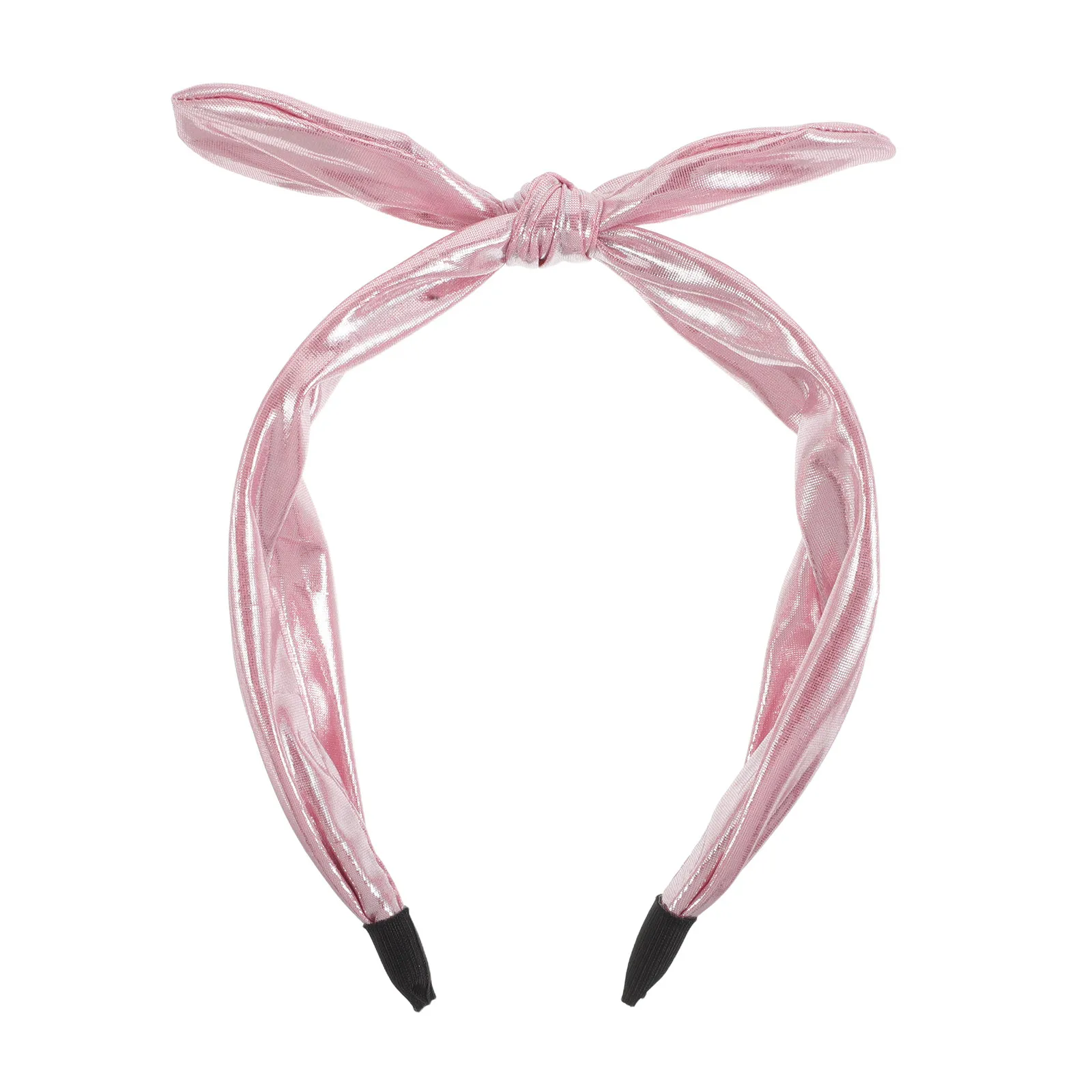 

Wide Knotted Glitter Bow Headband Metallic Shiny Hairband Elegant Comfortable Fashion Accessory for Women Girls Party Festival
