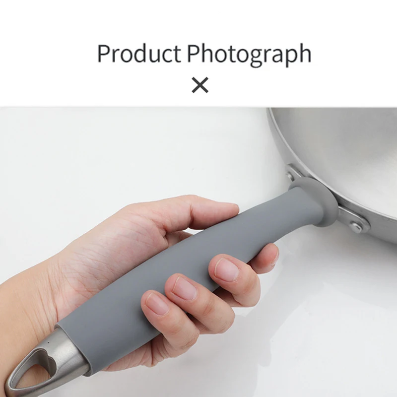 New Heat-Resistant Silicone Frying Pan Handle Sleeve; Anti-Scald Pot Protector Cover. view 4