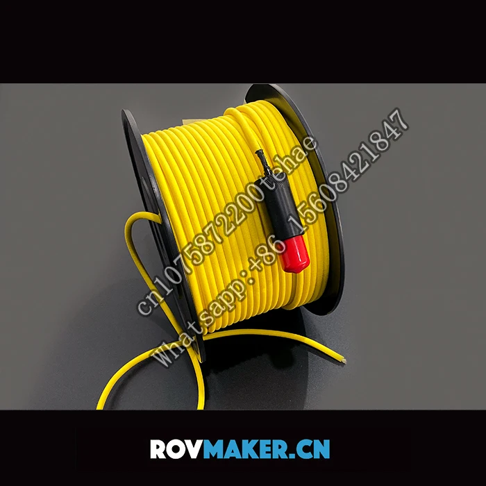 2x26AWG Openrov Zero Buoyancy Cable With 2 Core Female Watertight Connector Cord Reel Slip Ring Tray ROV Remote Operated Vehicle