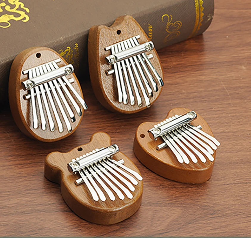 Mini Portable Guitar For Beginners Solid Wood Crystal Transparent Five-finger Design Ergonomic Guitar Style Instrument