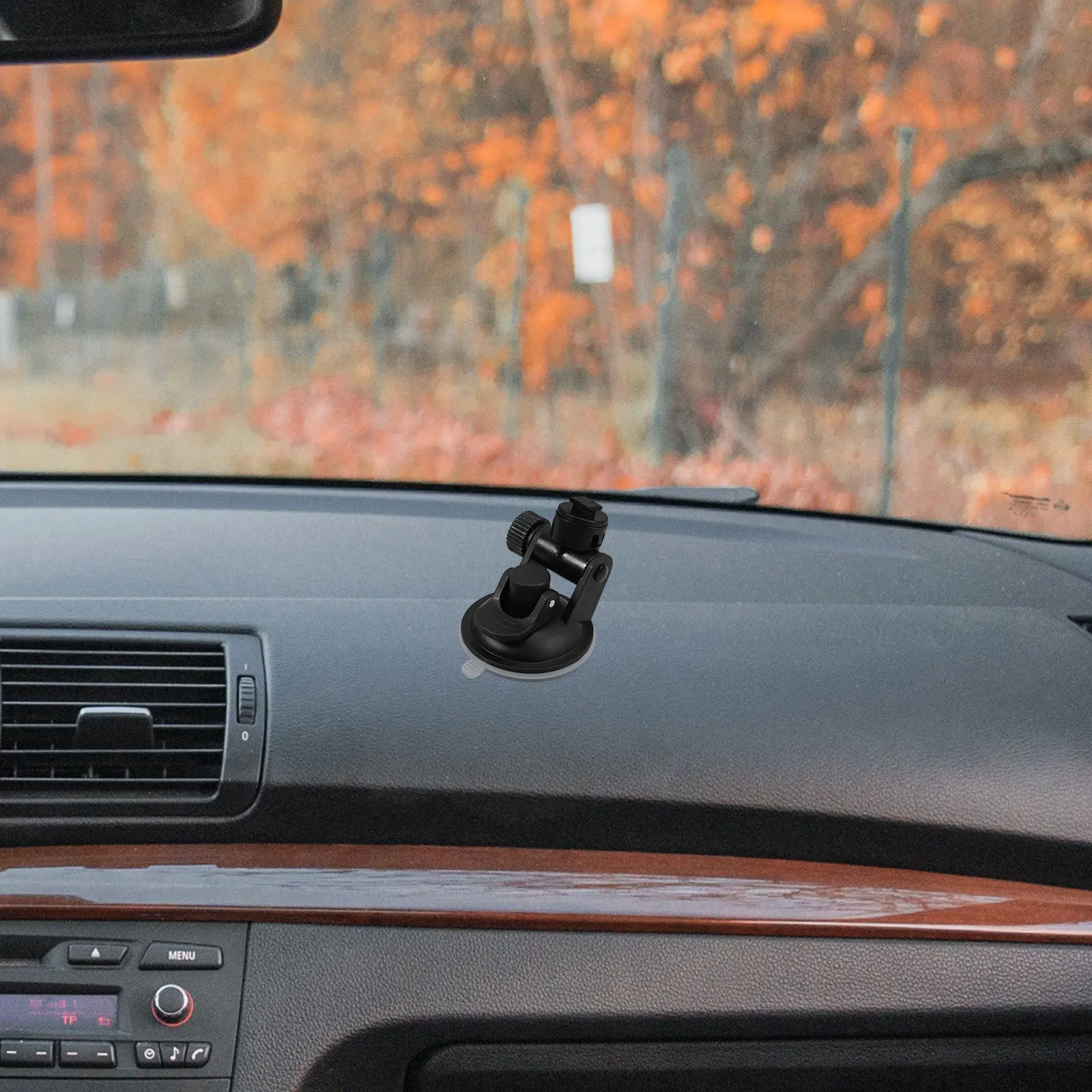 2Pcs Car Dash Cam Mount Suction Cup Holder Black Strong Adhesion Design for All Dash Cams Quick Setup Smooth Interior
