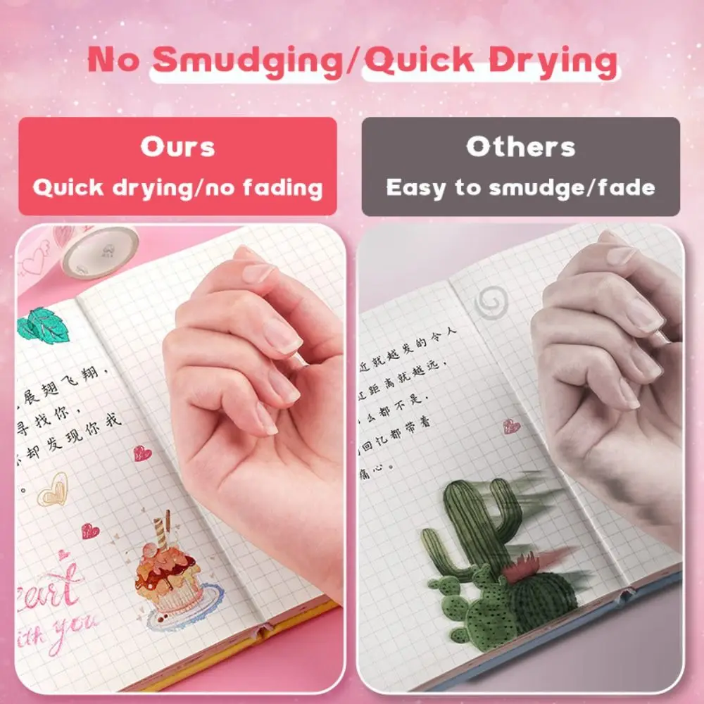 

8/12/24/36/48/60Colors 8/12/24/36/48/60 Colors Glitter Gel Pen Large Capacity DIY Handwriting Shiny Highlighter Pen