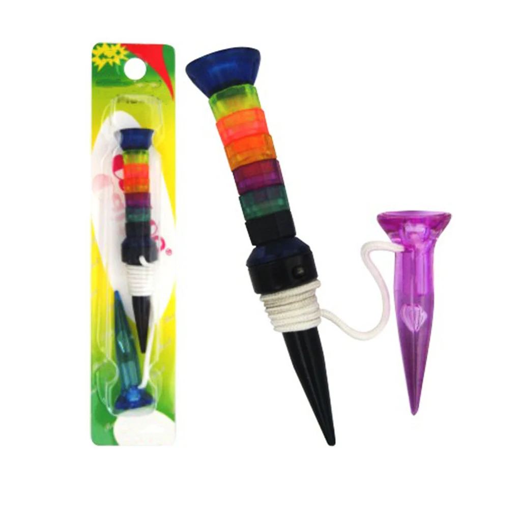 Golf Tee Plastic Adjustable Professional Portable Ball Stable Holder Reusable Outdoor Indoor Training Children
