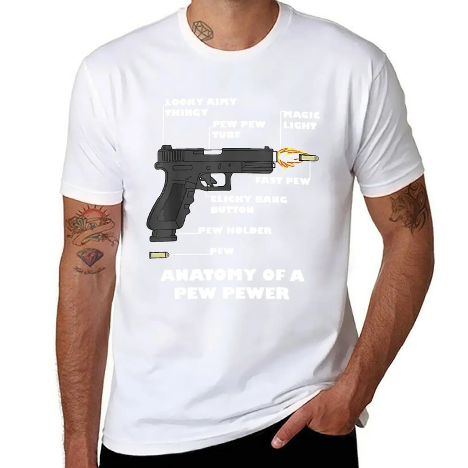 

Anatomy Of A Pew Pewer T-Shirt anime tshirt man t shirt luxury T-Shirt