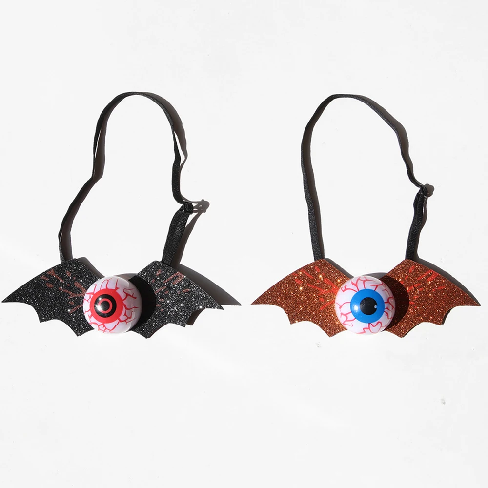 

Хэллоуин светящийся галстук нетканый ужас Хэллоуин галстук реквизит галстук-бабочка с летучей мышью регулируемый для праздничного украшения тематический сбор