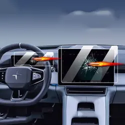 3PCS Tempered glass screen protector For polestar 4 2024 LCD GPS Navigation AND Dashboard film accessories