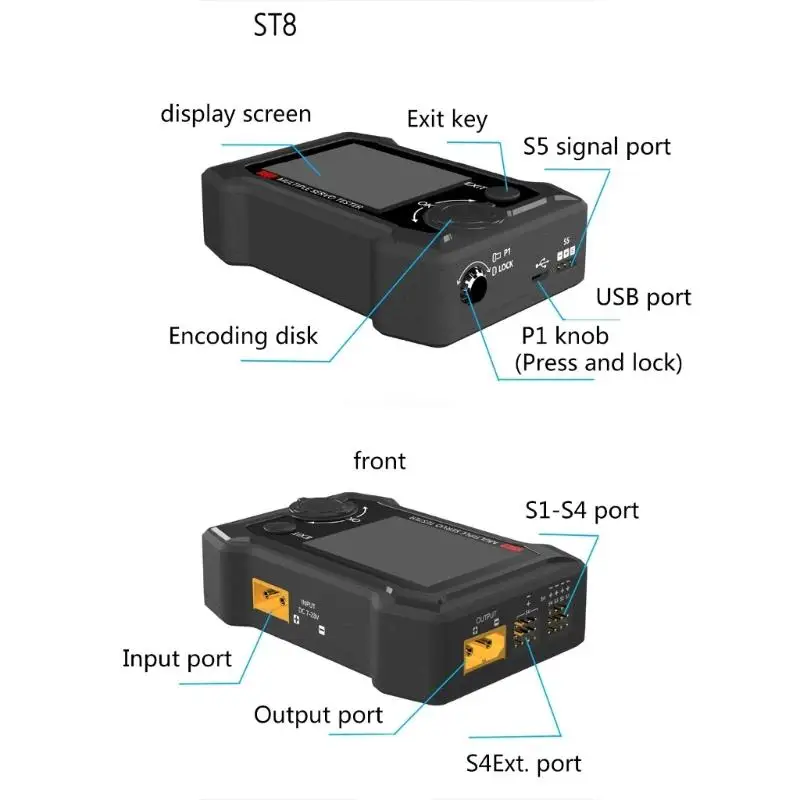 ST8 8CH 100W 2A 7-28V PWM/PPM/SBUS Speed Liner Step Servos Tester With 4 Way Independent Program Dropship