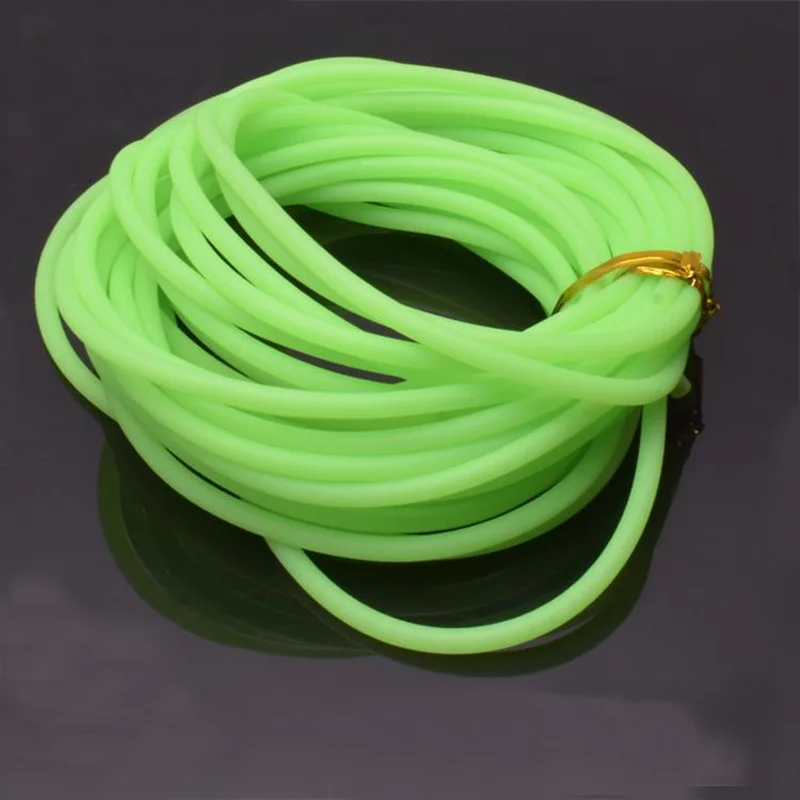 5-meters/bag night light tube, deep water high-pressure fishing line tube, soft rubber fishing night light tube