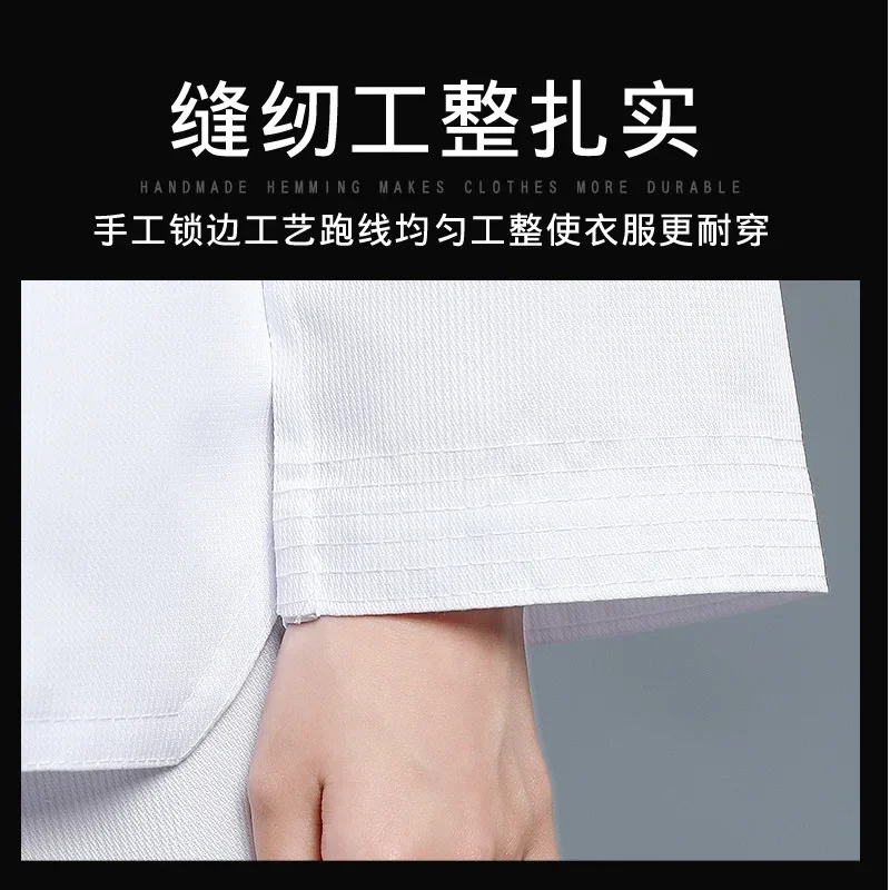 Spring and Summer Karate Clothing Training Clothes New Taekwondo Clothing Children Adult Pure Cotton Long Sleeve Short Sleeve