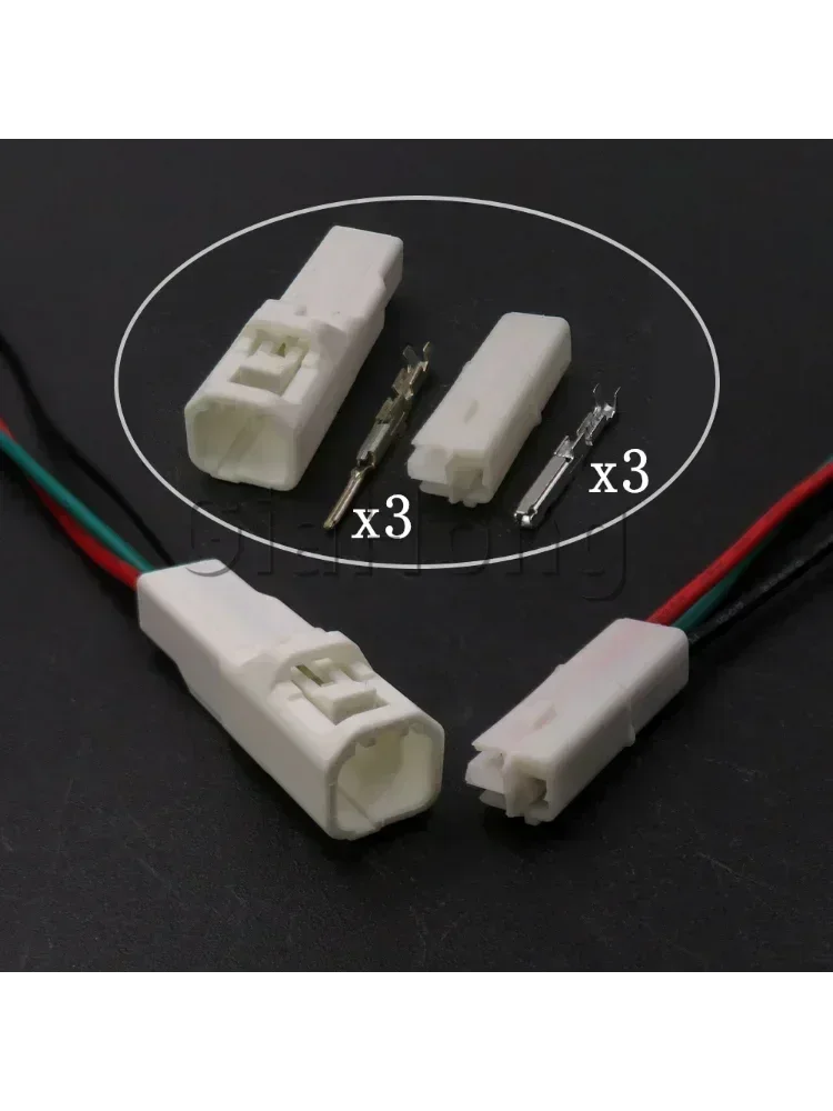 Adaptateur mâle/femelle 6098-3751, 3 voies, accessoires automobiles, câblage Automobile, prise non scellée, 1 ensemble, 6098-3752